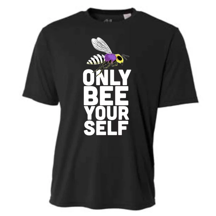 Only Beeyours Meaningful Gift Non Binary Nonbinary Bee Proud Gift Cooling Performance Crew T-Shirt