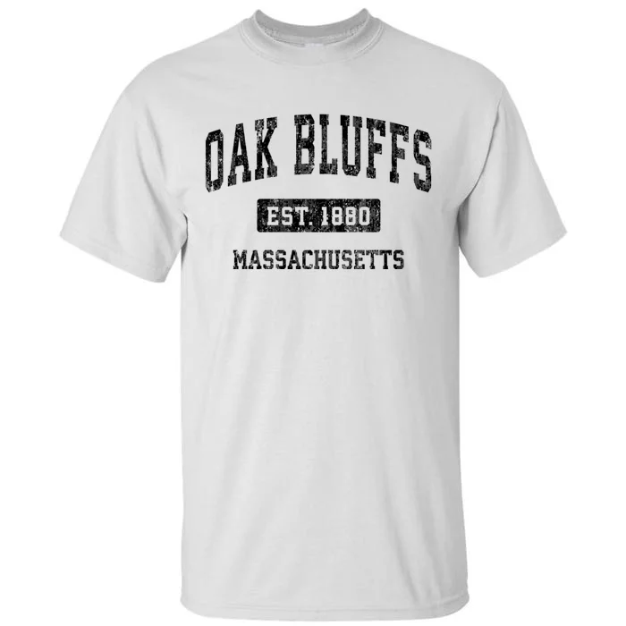 Oak Bluffs Massachusetts Ma Vintage Sports Established Design Tall T-Shirt