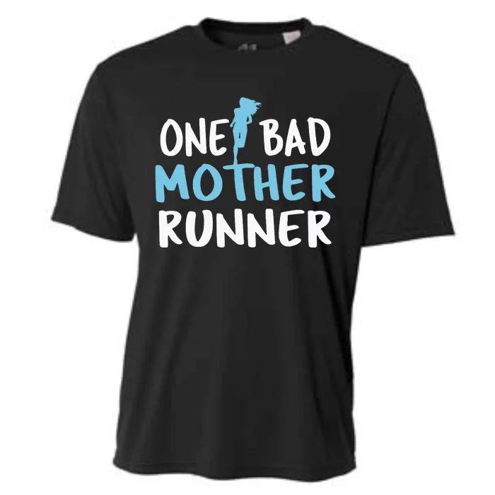 One Bad Mother Runner Mother's Day Marathon 5K Cooling Performance Crew T-Shirt