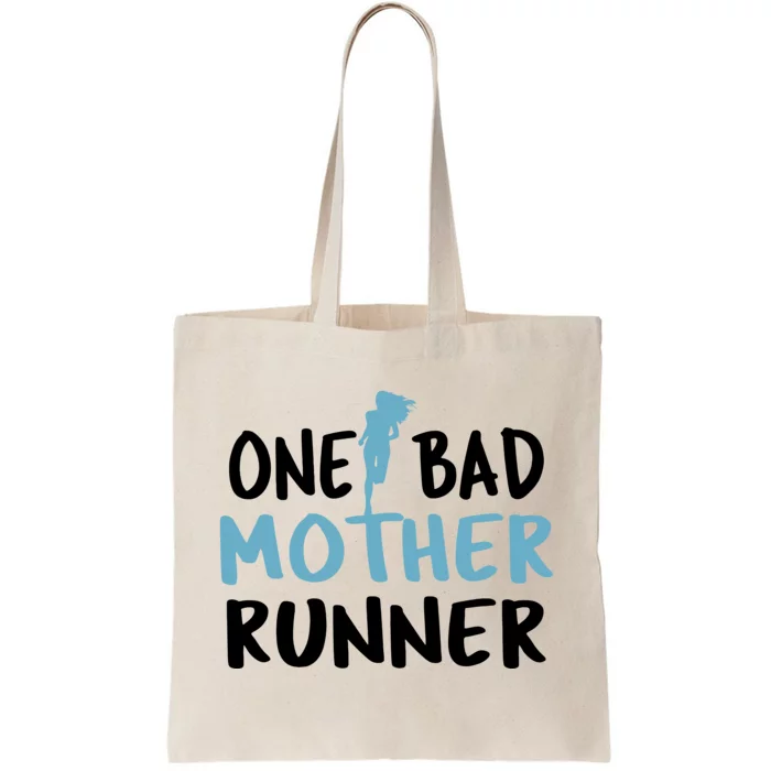 One Bad Mother Runner Mothers Day Marathon 5k Tote Bag