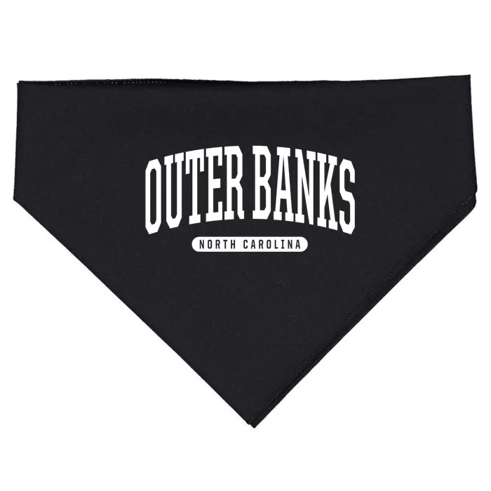 Outer Banks Meaningful Gift Cool Gift College University Style Nc Us USA-Made Doggie Bandana