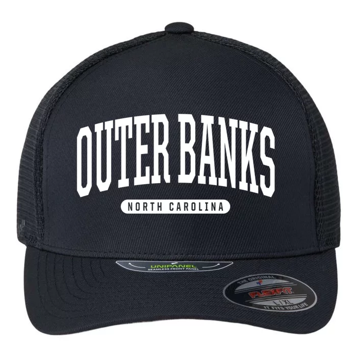 Outer Banks Meaningful Gift Cool Gift College University Style Nc Us Flexfit Unipanel Trucker Cap