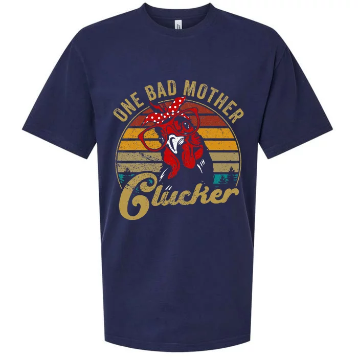 One Bad Mother Clucker Chicken Mom Mother Day Sueded Cloud Jersey T-Shirt