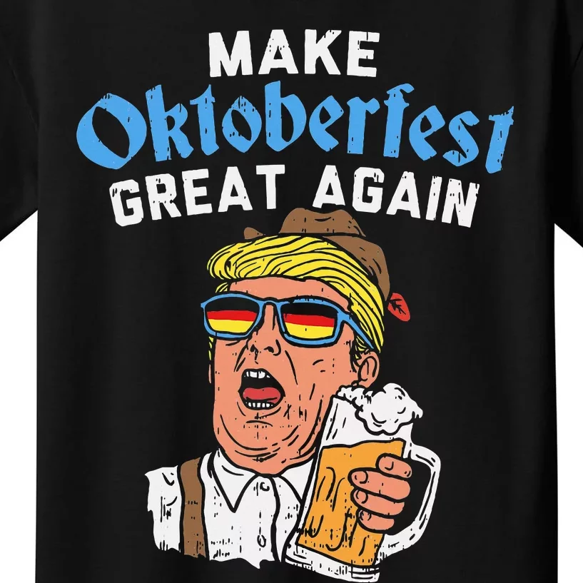 Oktoberfest Beer Mug Gift Funny Trump Make It Great Again Kids T-Shirt