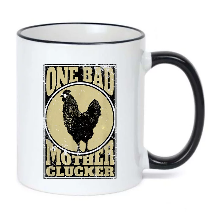 One Bad Mother Clucker Meaningful Gift Novel Chicken Lover Gift Black Color Changing Mug