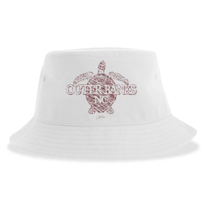 Outer B.A.N.K.S Nc Sea Turtle Sustainable Bucket Hat