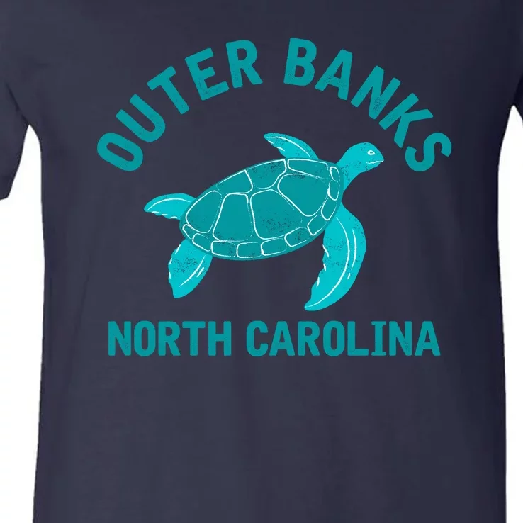 Outer Banks North Carolina NC Beach V-Neck T-Shirt