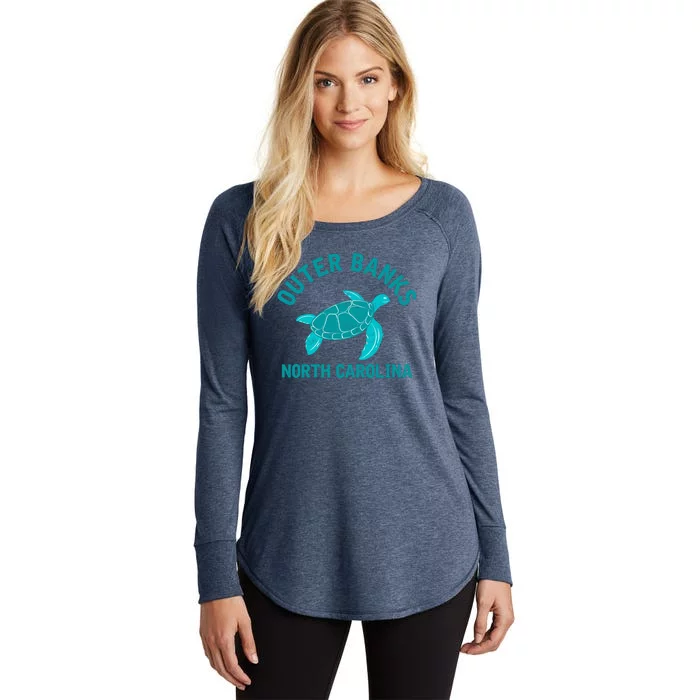 Outer Banks North Carolina NC Beach Women's Perfect Tri Tunic Long Sleeve Shirt