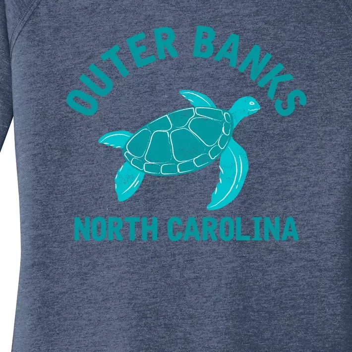 Outer Banks North Carolina NC Beach Women's Perfect Tri Tunic Long Sleeve Shirt