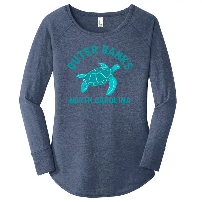 Outer Banks North Carolina NC Beach Women's Perfect Tri Tunic Long Sleeve Shirt