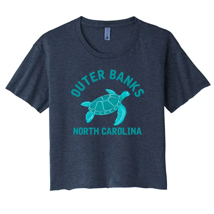 Outer Banks North Carolina NC Beach Women's Crop Top Tee