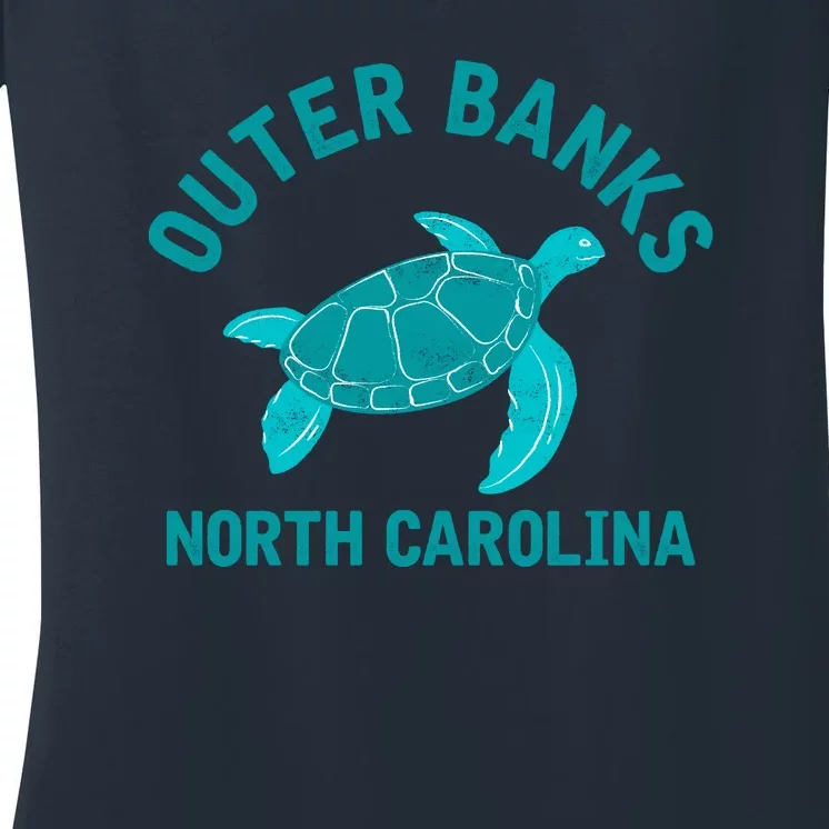 Outer Banks North Carolina NC Beach Women's V-Neck T-Shirt