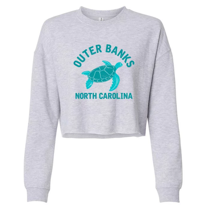 Outer Banks North Carolina NC Beach Cropped Pullover Crew