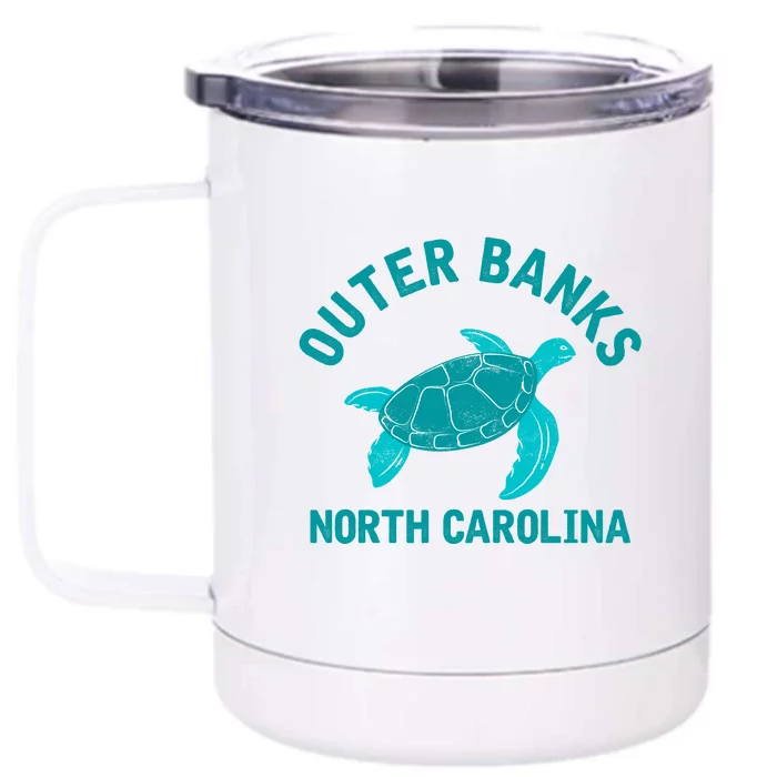 Outer Banks North Carolina NC Beach Front & Back 12oz Stainless Steel Tumbler Cup