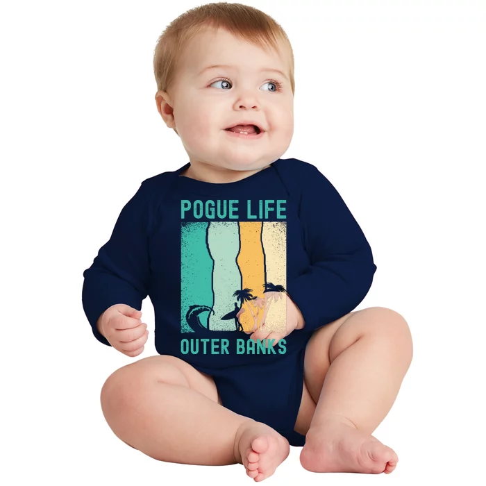 Outer Banks North Carolina NC Beach Baby Long Sleeve Bodysuit