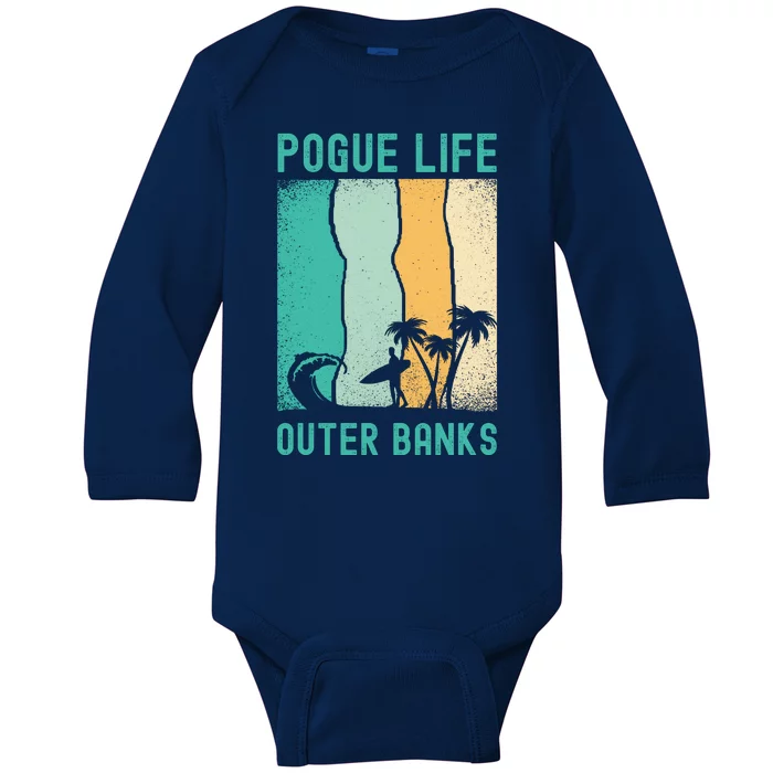 Outer Banks North Carolina NC Beach Baby Long Sleeve Bodysuit