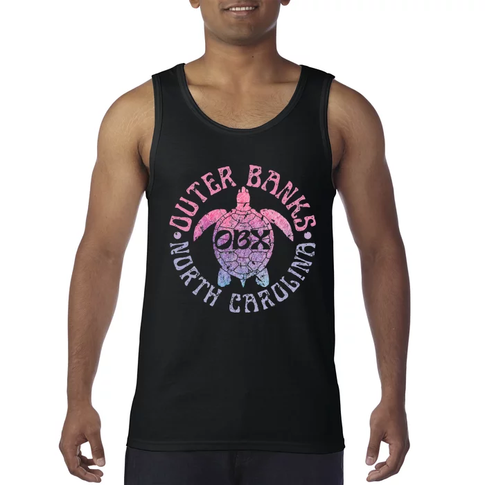 Outer Banks North Carolina OBX Sea Turtle Beach Vintage Tank Top