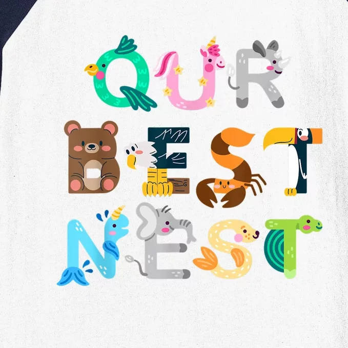 Our Best Nest Funny School Shirt First Day Of School Baseball Sleeve Shirt