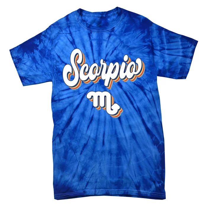 October Birthday November Astrology Zodiac Sign Scorpio Gift Tie-Dye T-Shirt