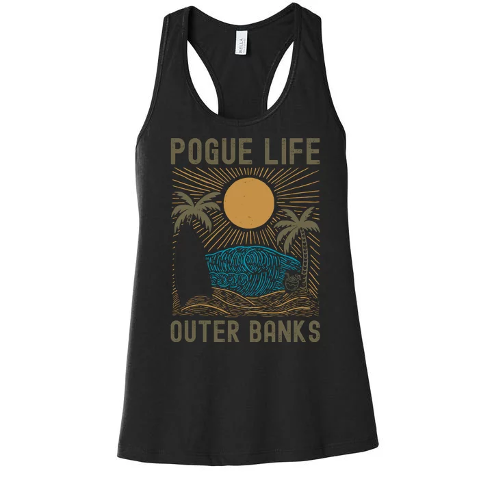 Outer Banks North Carolina NC Beach Women's Racerback Tank