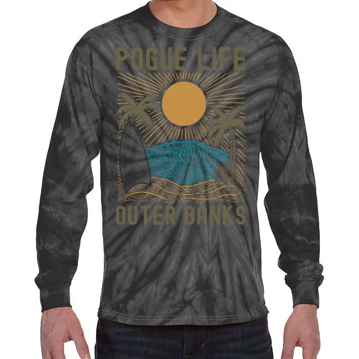 Outer Banks North Carolina NC Beach Tie-Dye Long Sleeve Shirt