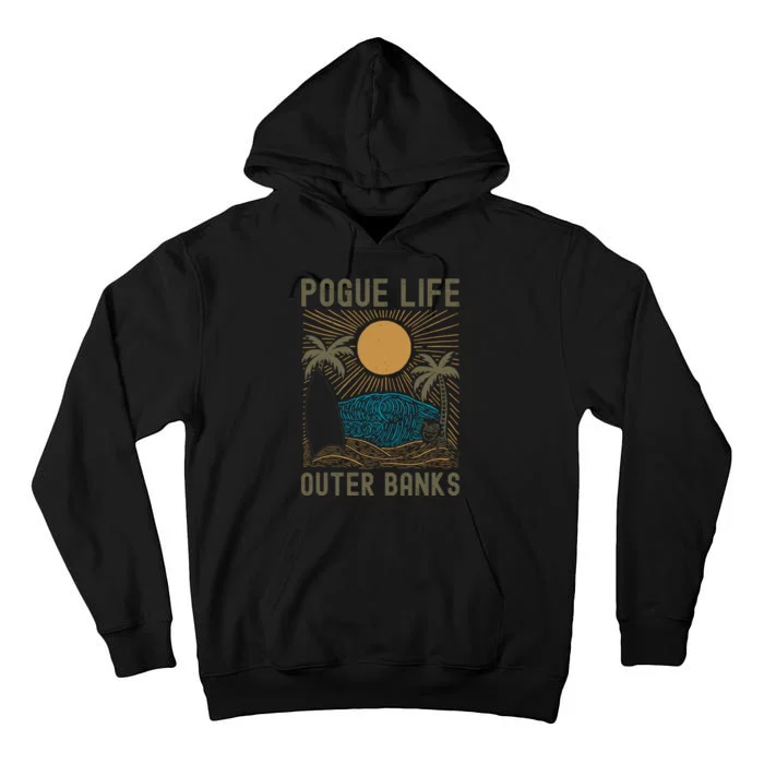 Outer Banks North Carolina NC Beach Tall Hoodie