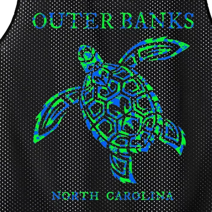 O.U.T.E.R B.A.N.K.S North Carolina Sea Turtle Souvenir Mesh Reversible Basketball Jersey Tank