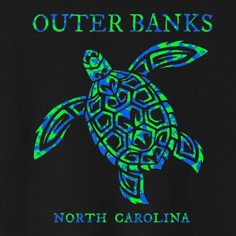 O.U.T.E.R B.A.N.K.S North Carolina Sea Turtle Souvenir Women's Crop Top Tee