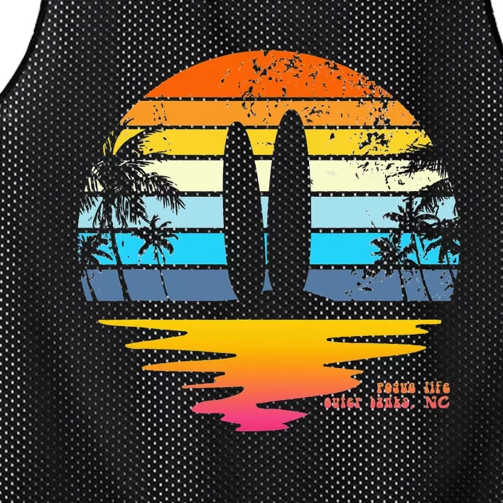 Outer Banks NC Retro Beach Surfing Pogue Life Outer Banks Mesh Reversible Basketball Jersey Tank