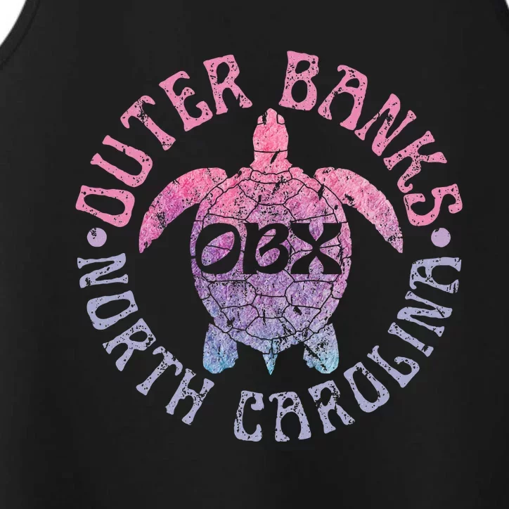 O.U.T.E.R B..A.N.K.S North Carolina Obx Sea Turtle Beach Performance Tank