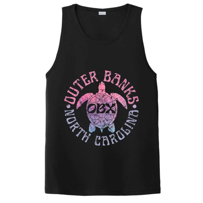 O.U.T.E.R B..A.N.K.S North Carolina Obx Sea Turtle Beach Performance Tank