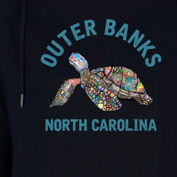 Outer Banks North Carolina NC Beach Womens Funnel Neck Pullover Hood