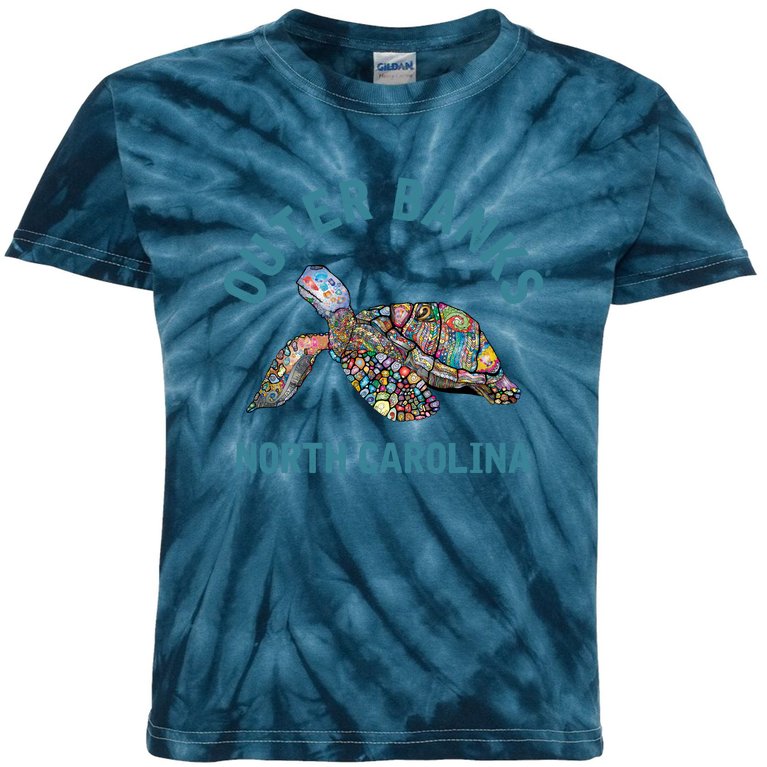 Outer Banks North Carolina NC Beach Kids Tie-Dye T-Shirt