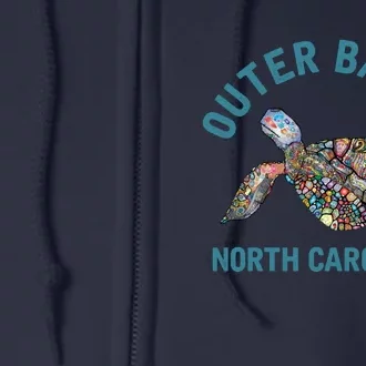 Outer Banks North Carolina NC Beach Full Zip Hoodie