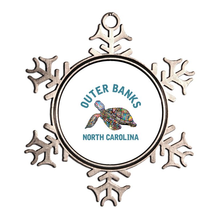 Outer Banks North Carolina NC Beach Metallic Star Ornament