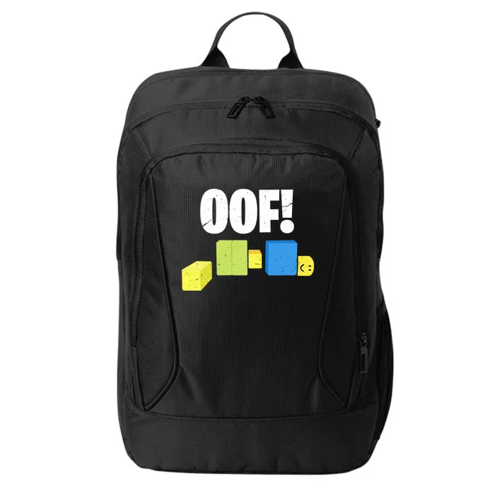 Oof! Blox Noob Funny Gamer Gift City Backpack