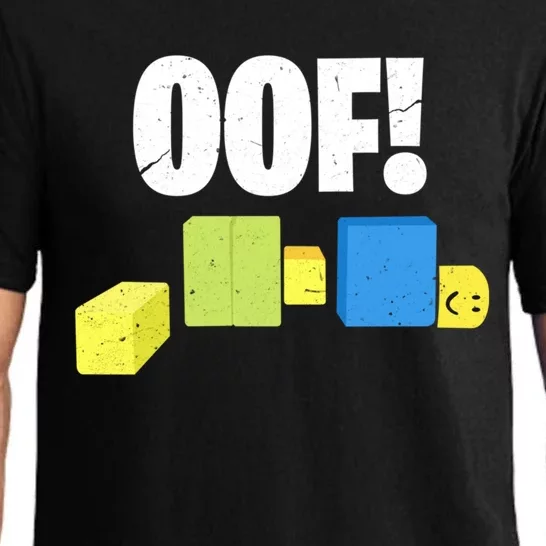 Oof! Blox Noob Funny Gamer Gift Pajama Set