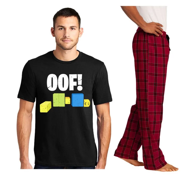 Oof! Blox Noob Funny Gamer Gift Pajama Set