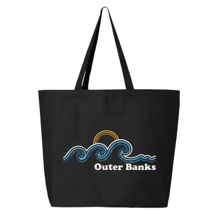 Outer Banks North Carolina Sufing Waves Sunset Beach Vintage 25L Jumbo Tote