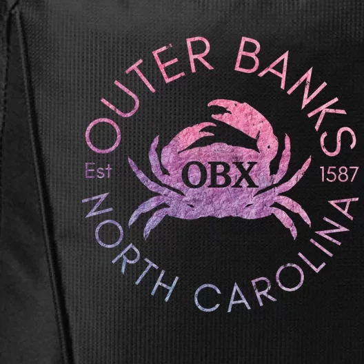 Outer Banks North Carolina OBX Crab Beach Summer Vintage City Backpack