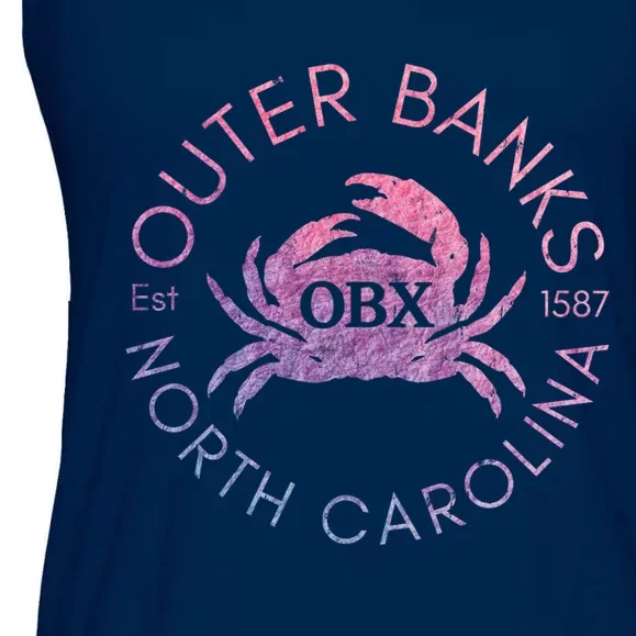 Outer Banks North Carolina OBX Crab Beach Summer Vintage Ladies Essential Flowy Tank