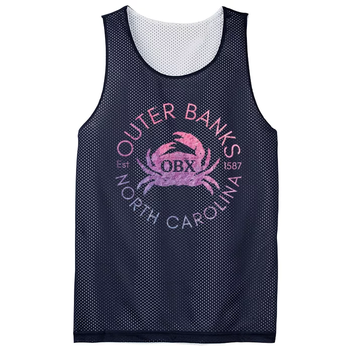 Outer Banks North Carolina OBX Crab Beach Summer Vintage Mesh Reversible Basketball Jersey Tank