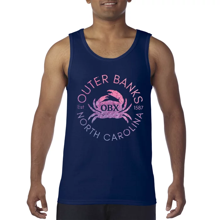 Outer Banks North Carolina OBX Crab Beach Summer Vintage Tank Top