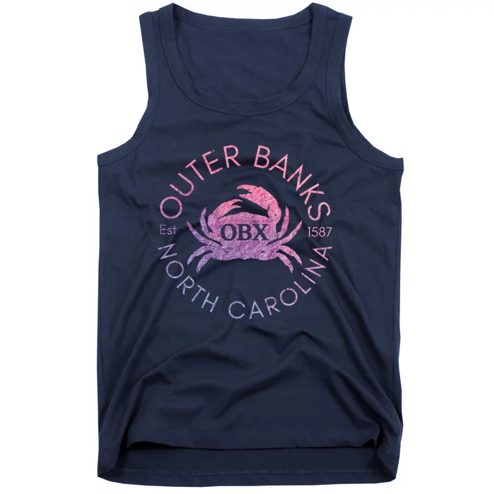 Outer Banks North Carolina OBX Crab Beach Summer Vintage Tank Top