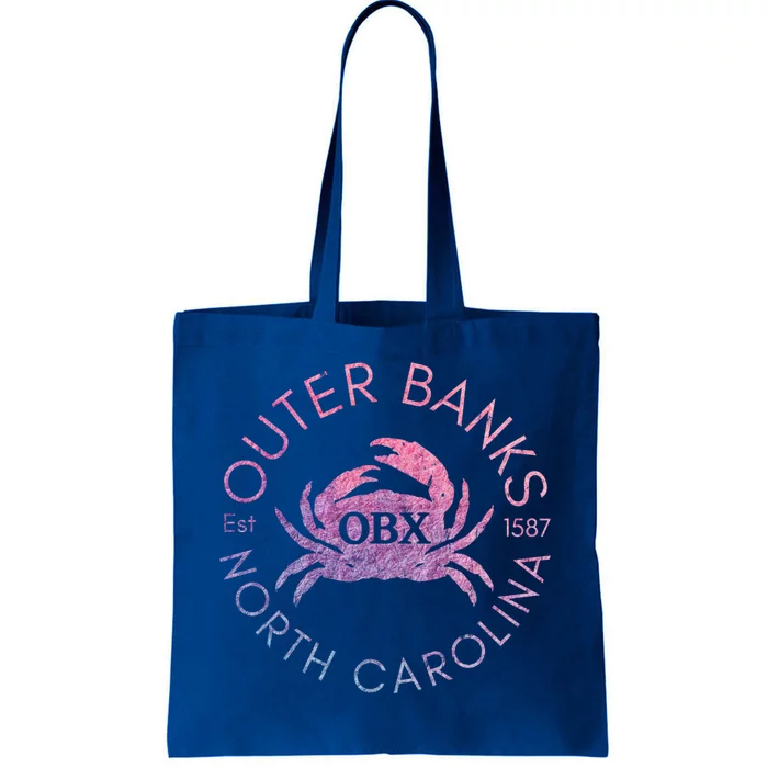 Outer Banks North Carolina Obx Crab Beach Summer Vintage Gift Tote Bag