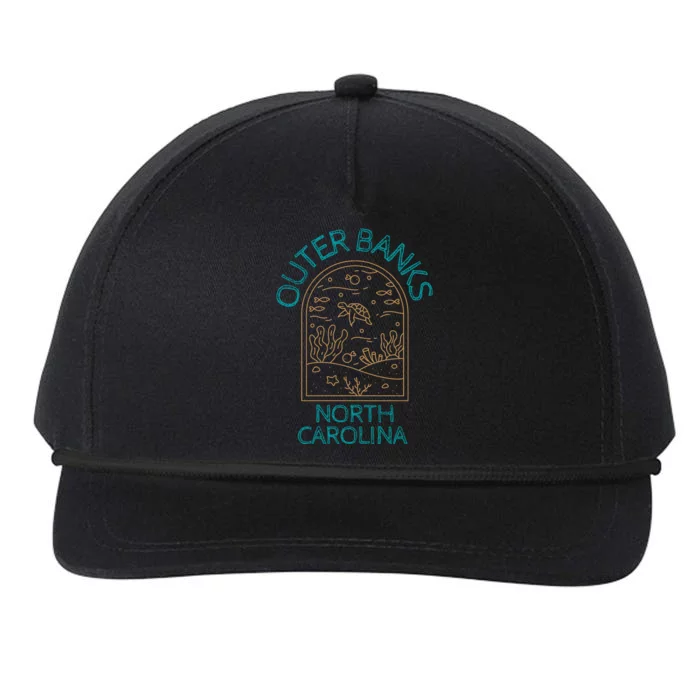 Outer Banks North Carolina NC Beach Snapback Five-Panel Rope Hat