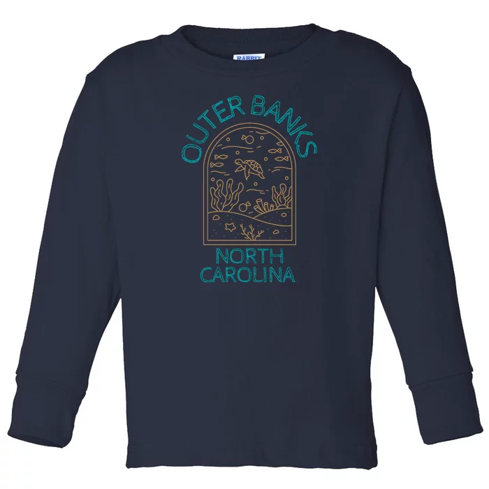 Outer Banks North Carolina NC Beach Toddler Long Sleeve Shirt