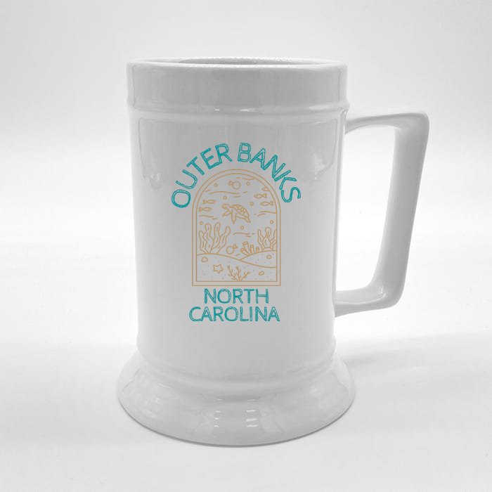 Outer Banks North Carolina NC Beach Front & Back Beer Stein