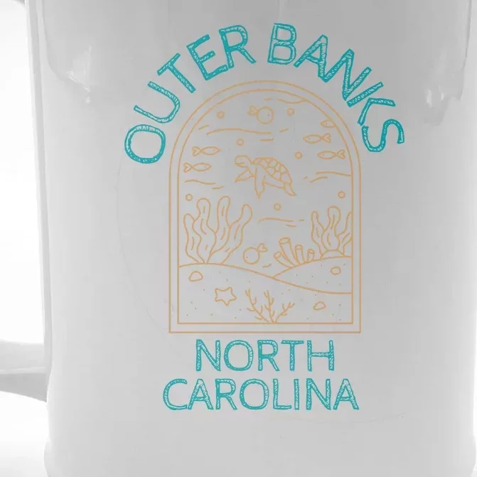 Outer Banks North Carolina NC Beach Front & Back Beer Stein