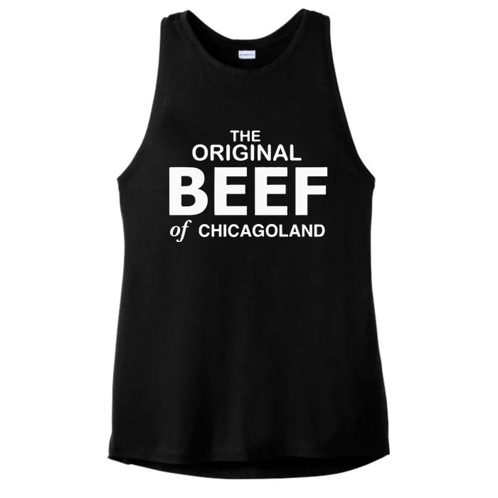 Original Beef Of Chicagoland The Bear Richie Carmy Ladies Tri-Blend Wicking Tank